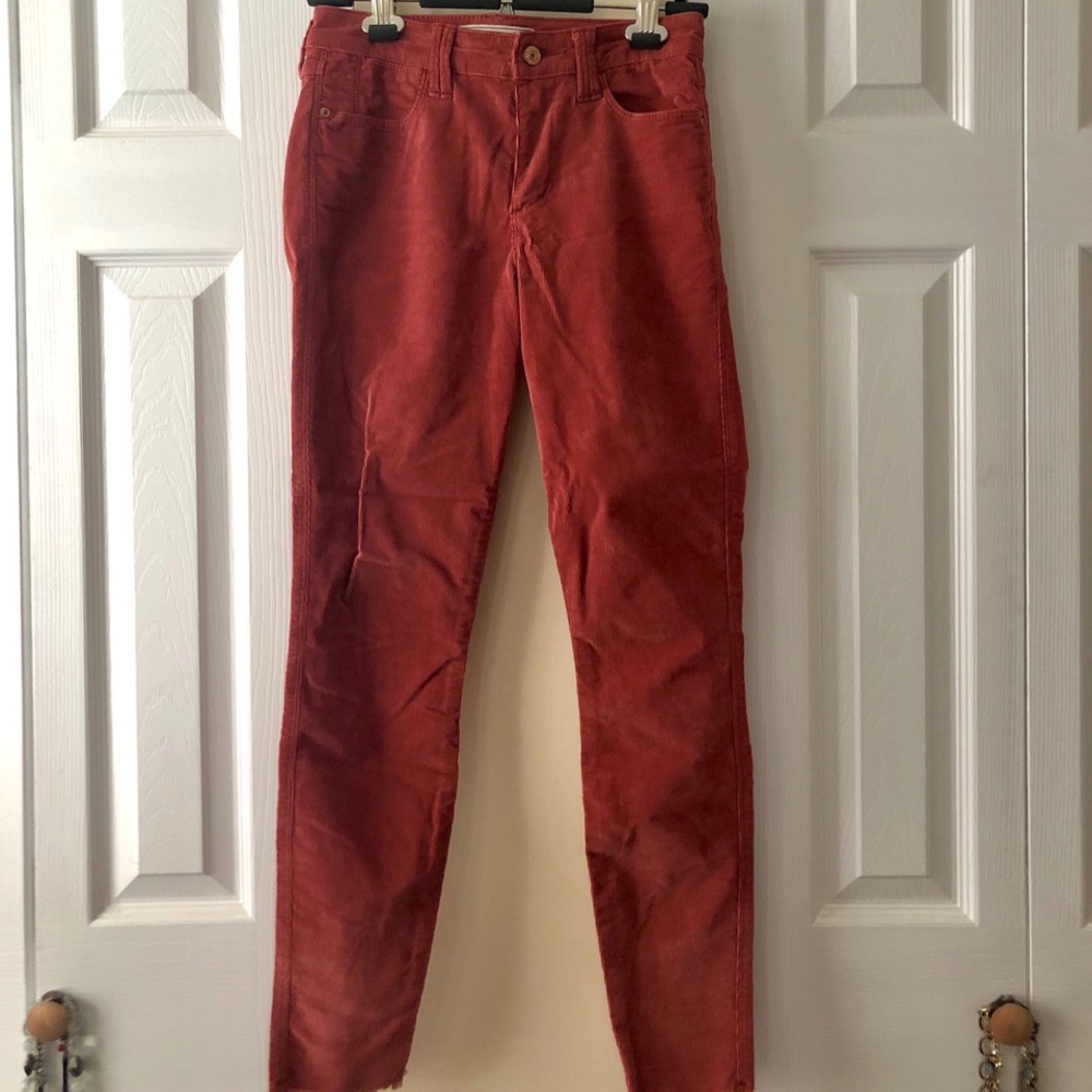 Abercrombie Rust Orange Corduroy Pants - size 26